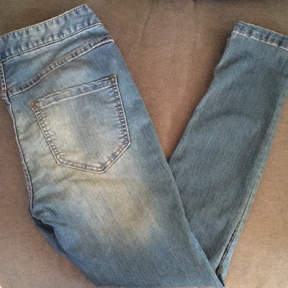 Free People | Side-Zip Skinny Jeans - Picture 2 of 9